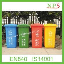Eco-Friendly 120L/240L Plastic Waste Bin with Two Wheel